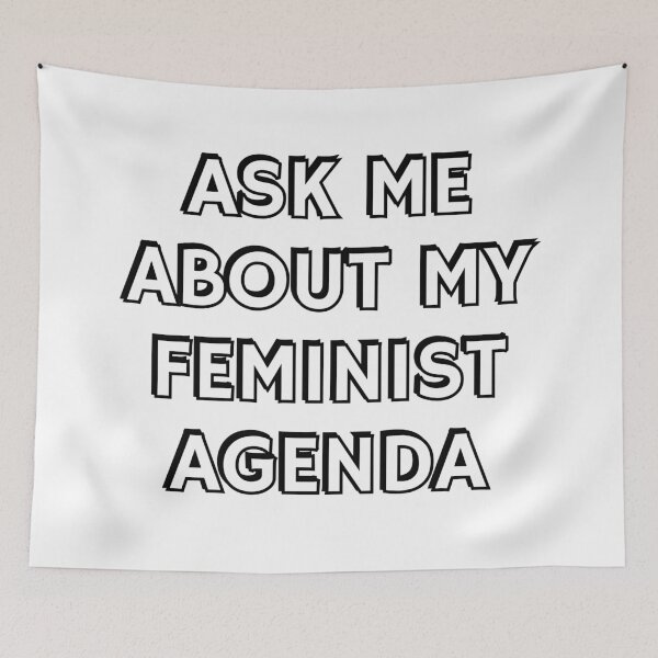 Item preview, Ask me about my feminist agenda designed and sold by Inspirationmotivation.