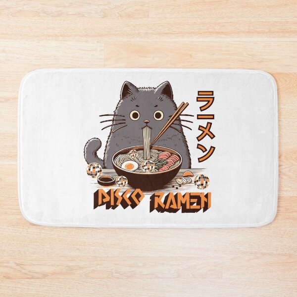 Item preview, DISCO  - Ramen Cat (orange)  designed and sold by Discothreadz.