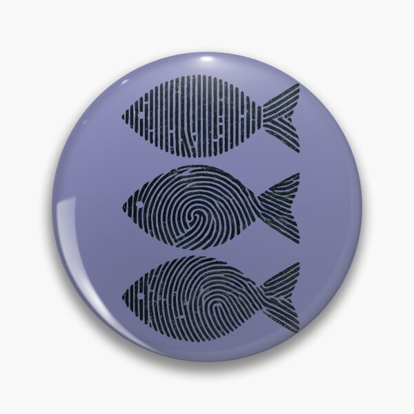 Item preview, Three Fish with Fingerprints designed and sold by Blink Art Studio.
