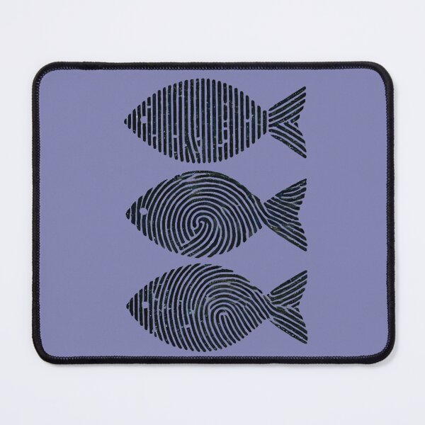 Item preview, Three Fish with Fingerprints designed and sold by Blink Art Studio.
