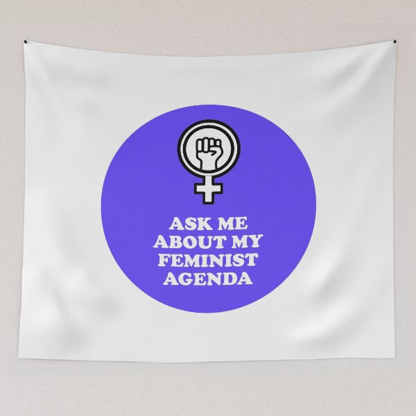 Item preview, Ask me about my feminist agenda designed and sold by Inspirationmotivation.