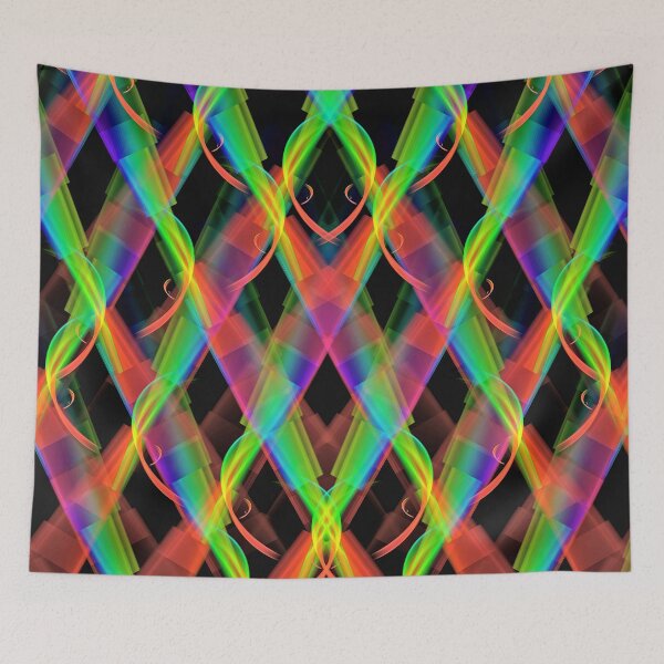Item preview, Patrón fractal arcoíris n.° 4 designed and sold by Discordant Dreams Art.