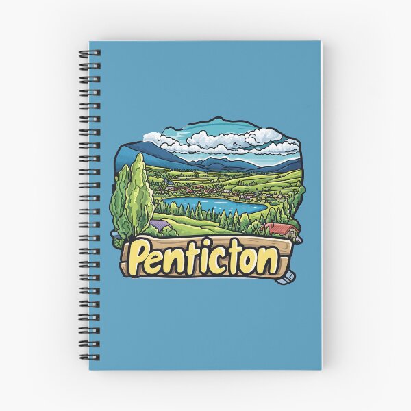 Item preview, Penticton British Columbia Cartoon Landscape Art designed and sold by meganohm.