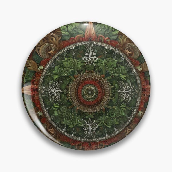 Item preview, Wild and Green Nature Mandala designed and sold by MandalasShops.