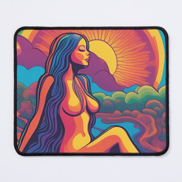 Item preview, Psychedelic Sun Goddess Tarot Card designed and sold by 4Gabrielle.
