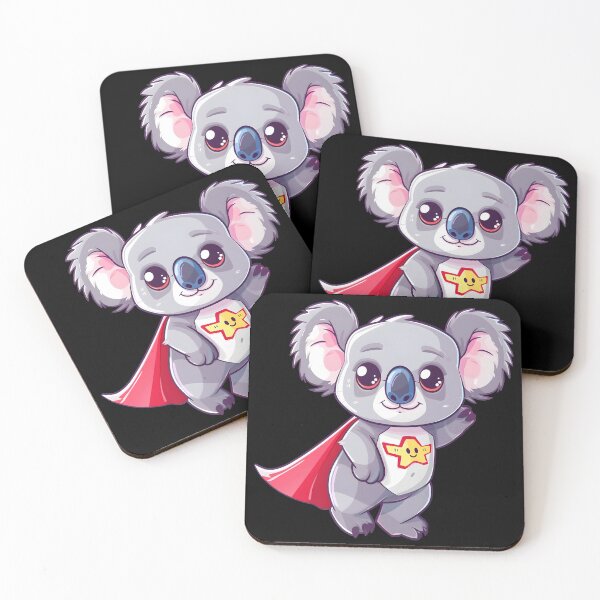 Item preview, Cute Kawaii Cartoon Hero Superhero Super Koala Bear designed and sold by Leonardo Palumbo.