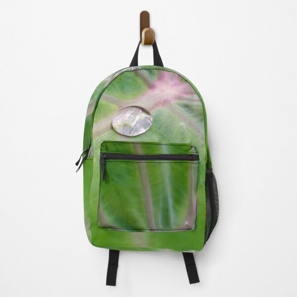 Item preview, Green leaf with a drop of water - nature photography designed and sold by NiftyPatterns.