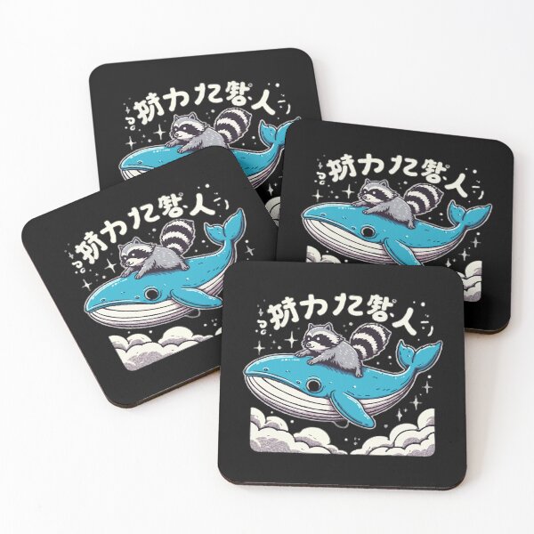 Item preview, Raccoon on Whale designed and sold by Emegan Print Art.