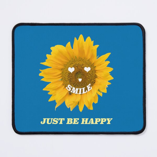 Item preview, Just be happy, sunflower, smile designed and sold by Katja LebenFreude.