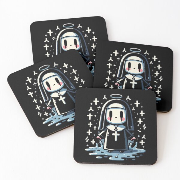 Item preview, Smiling Nun with Halo designed and sold by Emegan Print Art.