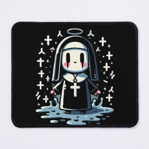 Item preview, Smiling Nun with Halo designed and sold by Emegan Print Art.