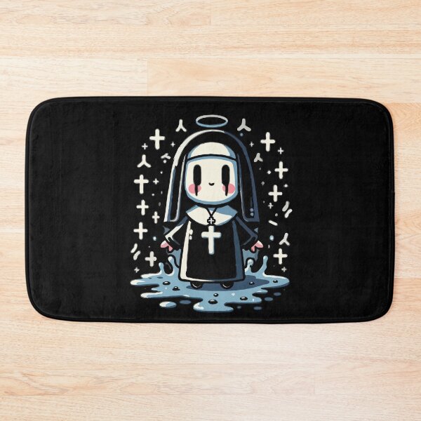 Item preview, Smiling Nun with Halo designed and sold by Emegan Print Art.