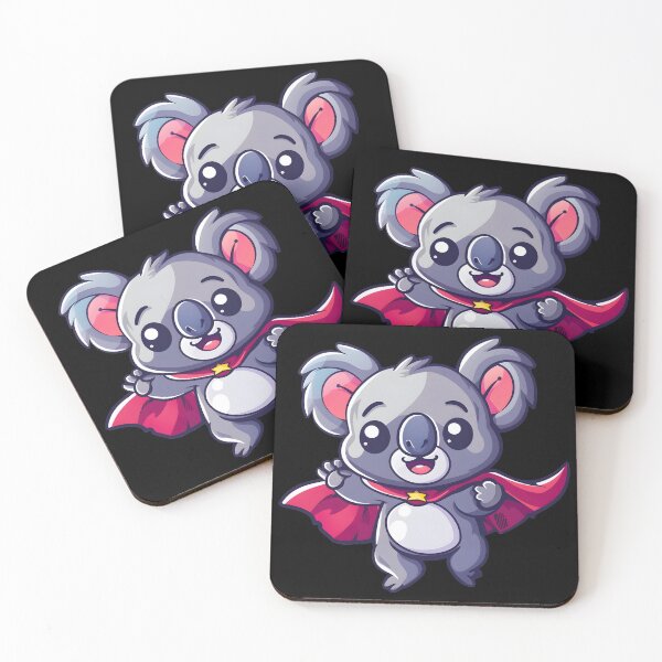 Item preview, Cute Kawaii Cartoon Hero Superhero Super Koala Bear designed and sold by Leonardo Palumbo.
