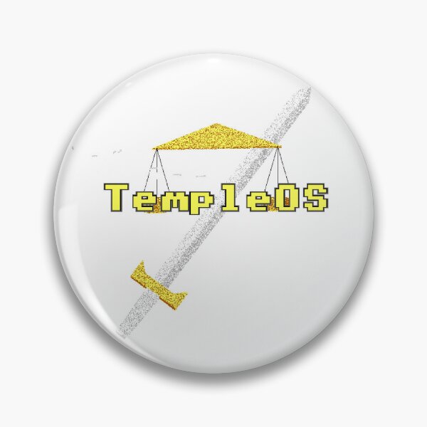 Item preview, Temple OS Logo designed and sold by OskarSuperbShop.