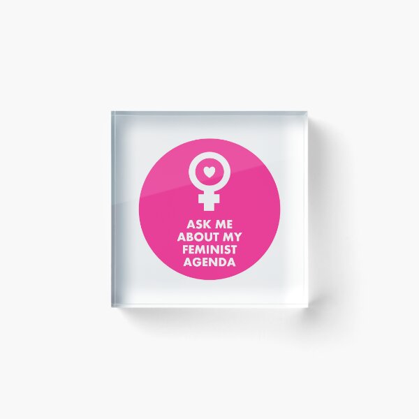 Item preview, Ask me about my feminist agenda designed and sold by Inspirationmotivation.