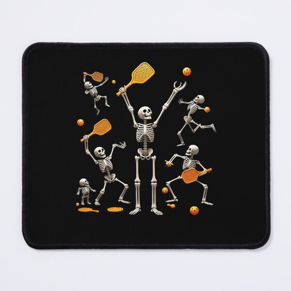 Item preview, Skeletons Playing Pickleball Players Paddles - Xmas Halloween designed and sold by Smix Pixels.