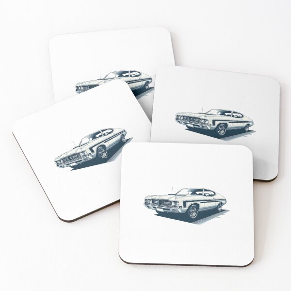 Aperçu de l'œuvre Ford Torino des années 1970 créée et vendue par VintageCarsShop.