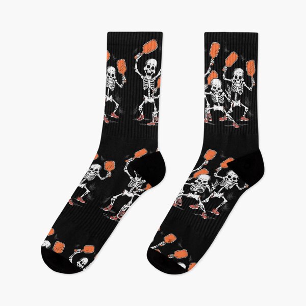 Item preview, Skeletons Playing Pickleball Players Paddles  -  Xmas Halloween  designed and sold by Smix Pixels.