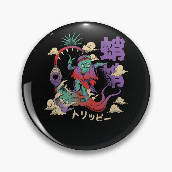 Item preview, Octopus in japanese psychedelic Alien Warrior  designed and sold by DrawHandArt.