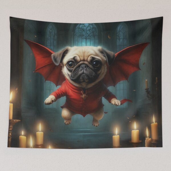 Item preview, Dracula Pug designed and sold by AliceWhiteDF.