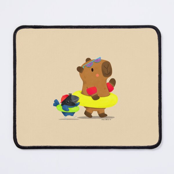 Item preview, Capybara and Bird Summer Vibes designed and sold by julianamotzko.