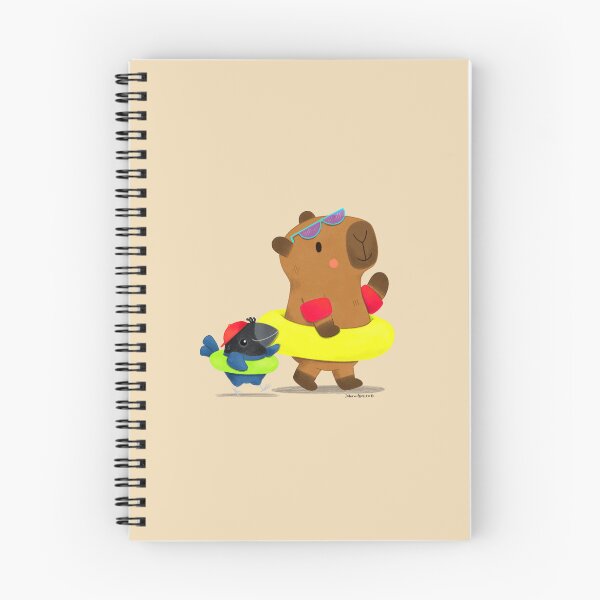 Item preview, Capybara and Bird Summer Vibes designed and sold by julianamotzko.