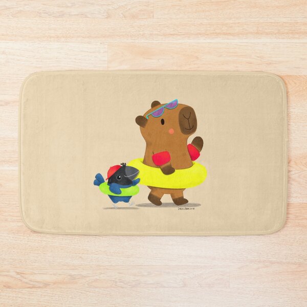 Item preview, Capybara and Bird Summer Vibes designed and sold by julianamotzko.