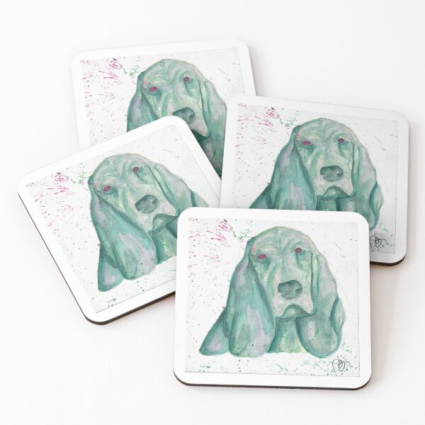 Item preview, Handmade Watercolor Basset Hound | SqueakySketches designed and sold by SqueakySketches.