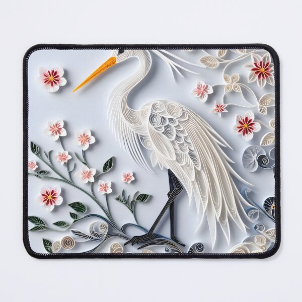 Item preview, Papercraft White Pink Heron designed and sold by Catobix.