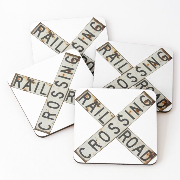 Item preview, old railroad crossing sign froma real train crossing sign designed and sold by PIXEL POP DESIGNS - Beyond the Norm!.