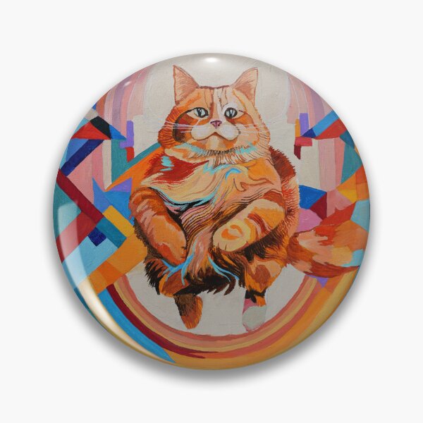 Item preview, Fat Happy Cat Painting designed and sold by Darcydoesart.