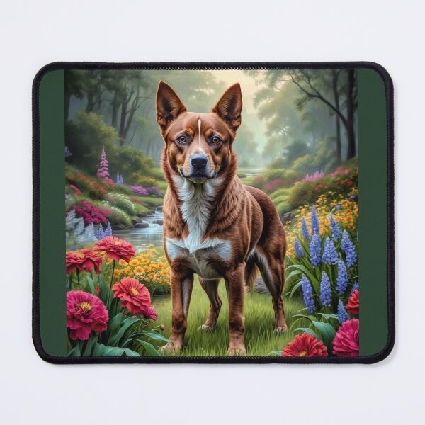 Item preview, Hunter Red Australian Cattle Dog Portrait Art designed and sold by Heart and Soul Studio.