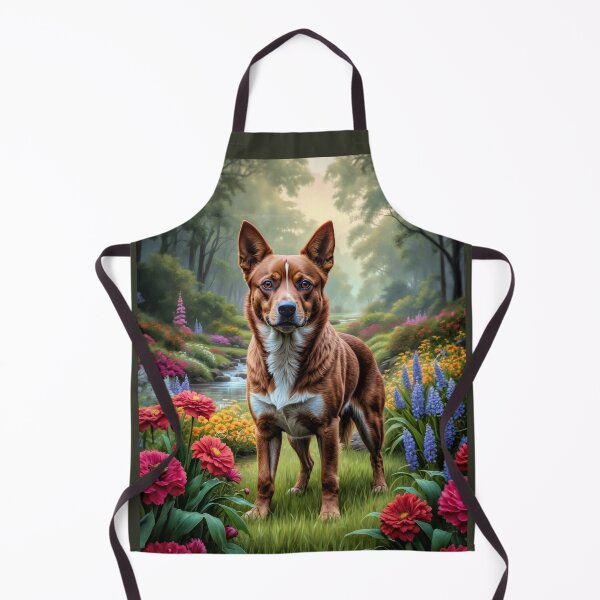 Item preview, Hunter Red Australian Cattle Dog Portrait Art designed and sold by Heart and Soul Studio.