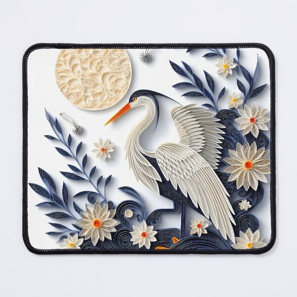 Item preview, Papercraft Blue White Crane designed and sold by Catobix.