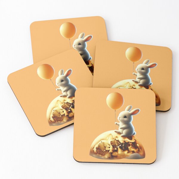 Item preview, Celebratory moment: Rabbit on the Moon designed and sold by annenambiro.