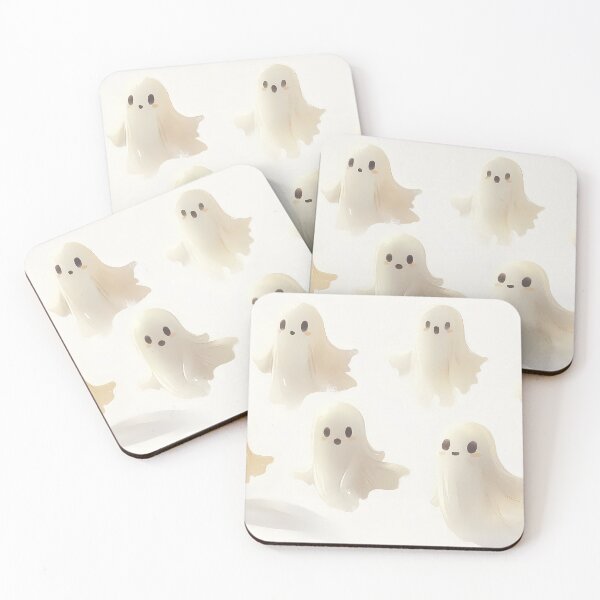Item preview, Adorable floating ghosts with simple cute expressions. designed and sold by MystiS.