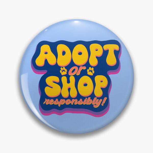 Item preview, Adopt or Shop Responsibly Purple and Yellow designed and sold by Rubymcc.