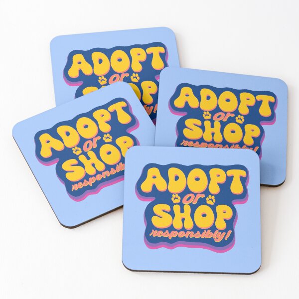 Item preview, Adopt or Shop Responsibly Purple and Yellow designed and sold by Rubymcc.