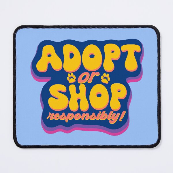 Item preview, Adopt or Shop Responsibly Purple and Yellow designed and sold by Rubymcc.