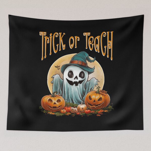 Item preview,  Teacher Halloween Trick Or Teach Cute Ghost Coffee Pumpkins designed and sold by box-artshop.