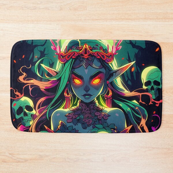 Item preview, Gothic Neon Witch Demon Anime Girl designed and sold by bubblegoth.