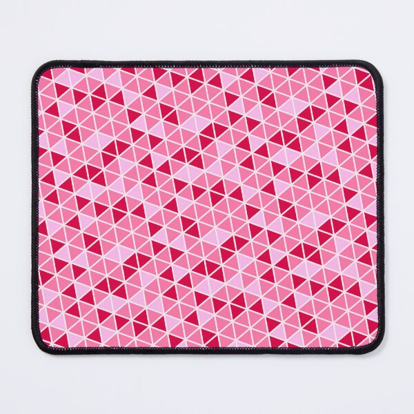 Item preview, Multicolor Triangle Geometry Japanese Style Pattern Pink Rose designed and sold by EvergreenMotifs.