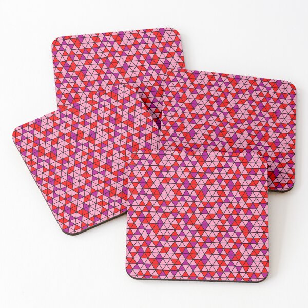Item preview, Multicolor Triangle Geometry Japanese Style Pattern Purple Red  designed and sold by EvergreenMotifs.