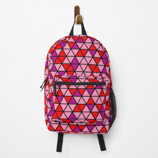 Item preview, Multicolor Triangle Geometry Japanese Style Pattern Purple Red  designed and sold by EvergreenMotifs.