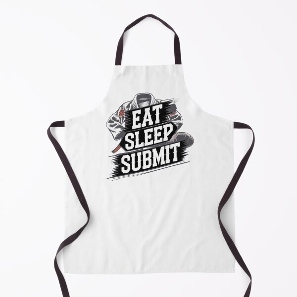 Item preview, Artes marciales comer dormir someterse BJJ gi blanco designed and sold by Newhyperion.