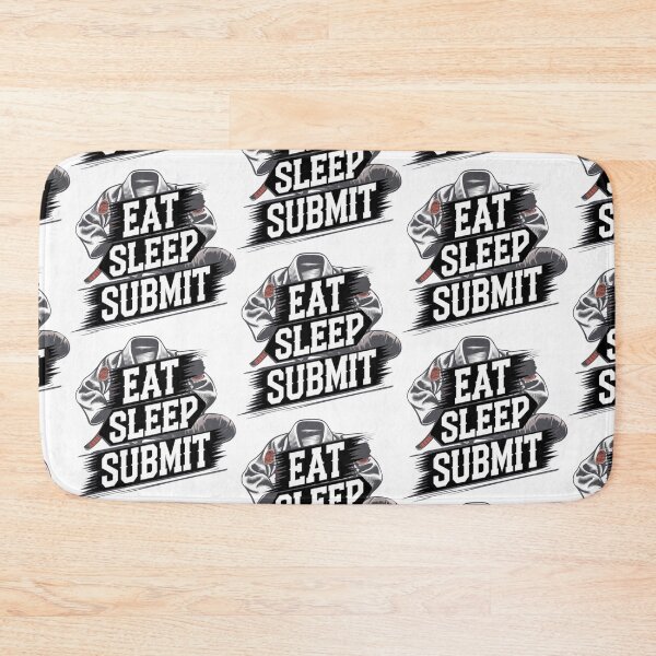 Item preview, Martial arts eat sleep submit BJJ gi white designed and sold by Newhyperion.
