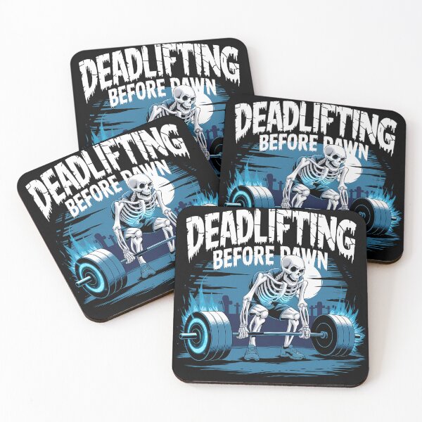 Item preview, Deadlifting Before Dawn Halloween Spooky Workout designed and sold by FocusedPatterns.