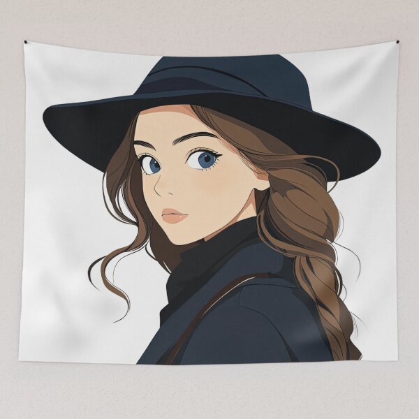Item preview, French woman | Anime style designed and sold by ComicsFactory.