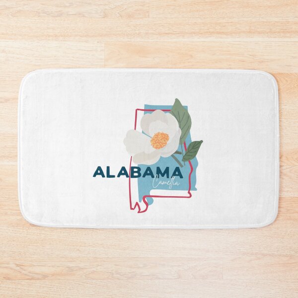 Item preview, Alabama State Camellia Flower Classic Map T-shirt Sticker designed and sold by ThinkNature!.