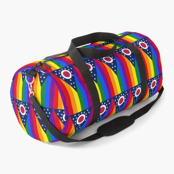 Item preview, Ohio LGBT Flag Vertical designed and sold by WokeBespoke.
